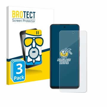 Face avant d’un emballage produit avec le logo de la marque BROTECT. À côté, l’appareil Nubia Focus 5G est représenté avec la 