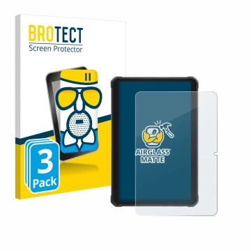 Face avant d’un emballage produit avec le logo de la marque BROTECT. À côté, l’appareil Hotwav R8 est représenté avec la prote