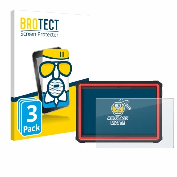 Face avant d’un emballage produit avec le logo de la marque BROTECT. À côté, l’appareil Launch X-431 PRO3S+ Elite est représen