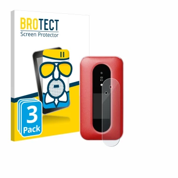 Face avant d’un emballage produit avec le logo de la marque BROTECT. À côté, l’appareil Doro Leva L30 (Affichage externe) est 