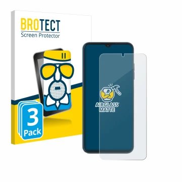 Face avant d’un emballage produit avec le logo de la marque BROTECT. À côté, l’appareil Hotwav Note 13 Pro est représenté avec