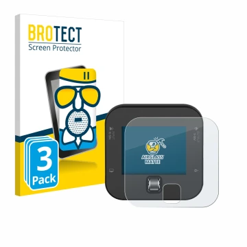 Face avant d’un emballage produit avec le logo de la marque BROTECT. À côté, l’appareil ISDT Q6 Retro est représenté avec la p