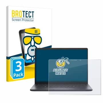 Face avant d’un emballage produit avec le logo de la marque BROTECT. À côté, l’appareil Dell Pro 13 Premium est représenté ave