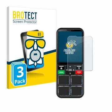 Face avant d’un emballage produit avec le logo de la marque BROTECT. À côté, l’appareil Geemarc CL8000 est représenté avec la 