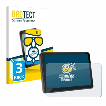 Face avant d’un emballage produit avec le logo de la marque BROTECT. À côté, l’appareil Carpuride W712D 7