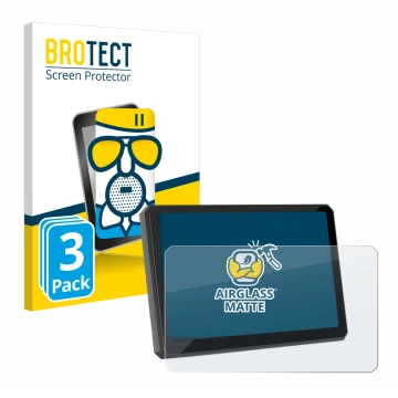 Face avant d’un emballage produit avec le logo de la marque BROTECT. À côté, l’appareil Carpuride W702BS 7