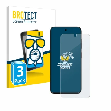 Face avant d’un emballage produit avec le logo de la marque BROTECT. À côté, l’appareil ZTE Blade V70 Vita est représenté avec