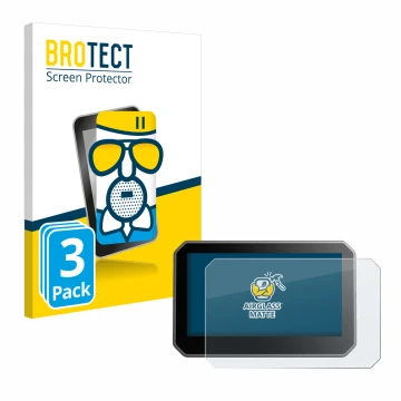 Face avant d’un emballage produit avec le logo de la marque BROTECT. À côté, l’appareil Elegoo Centauri Carbon 4,3