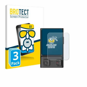 Face avant d’un emballage produit avec le logo de la marque BROTECT. À côté, l’appareil Hoverair Beacon est représenté avec la