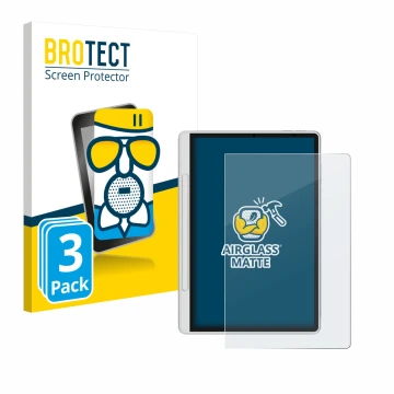 Face avant d’un emballage produit avec le logo de la marque BROTECT. À côté, l’appareil XP-Pen Magic Note Pad est représenté a
