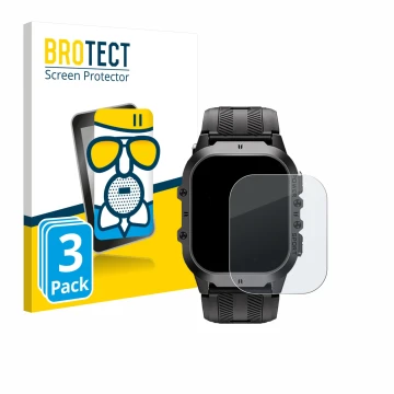 Face avant d’un emballage produit avec le logo de la marque BROTECT. À côté, l’appareil Oukitel BT20 1.96