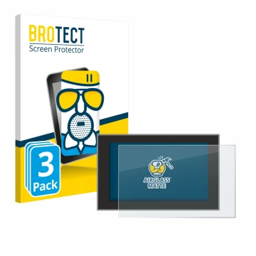 Face avant d’un emballage produit avec le logo de la marque BROTECT. À côté, l’appareil Dacia Duster 3 2025 est représenté ave