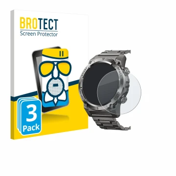 Face avant d’un emballage produit avec le logo de la marque BROTECT. À côté, l’appareil Naixues 55G 1.46