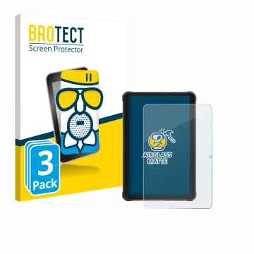 Face avant d’un emballage produit avec le logo de la marque BROTECT. À côté, l’appareil Hotwav R10 Pro est représenté avec la 