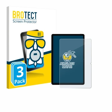 Face avant d’un emballage produit avec le logo de la marque BROTECT. À côté, l’appareil Xiaomi Redmi Pad SE 11 est représenté 