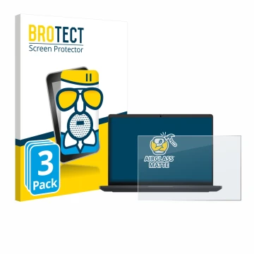 Face avant d’un emballage produit avec le logo de la marque BROTECT. À côté, l’appareil Dell Pro Max 16 est représenté avec la
