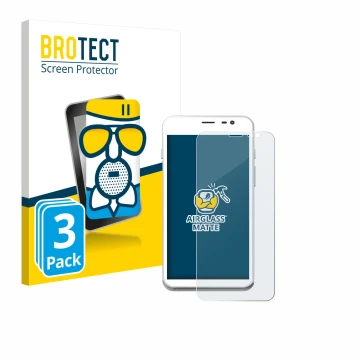 Face avant d’un emballage produit avec le logo de la marque BROTECT. À côté, l’appareil Pax CCV Fly A77 est représenté avec la