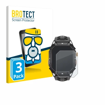 Face avant d’un emballage produit avec le logo de la marque BROTECT. À côté, l’appareil Oukitel BT80 est représenté avec la pr