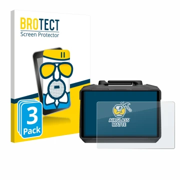 Face avant d’un emballage produit avec le logo de la marque BROTECT. À côté, l’appareil DJI RC Pro 2 est représenté avec la pr