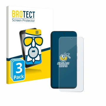 Face avant d’un emballage produit avec le logo de la marque BROTECT. À côté, l’appareil Infinix GT 30 Pro est représenté avec 