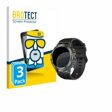 Face avant d’un emballage produit avec le logo de la marque BROTECT. À côté, l’appareil TIMU S81 1.39