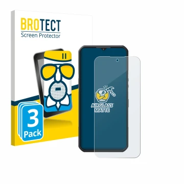 Face avant d’un emballage produit avec le logo de la marque BROTECT. À côté, l’appareil Oukitel WP55 Pro est représenté avec l