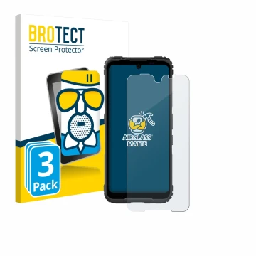 Face avant d’un emballage produit avec le logo de la marque BROTECT. À côté, l’appareil Hammer Blade 5G est représenté avec la