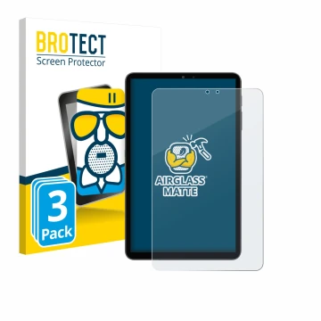 Face avant d’un emballage produit avec le logo de la marque BROTECT. À côté, l’appareil Alldocube iPlay 70 mini Pro est représ