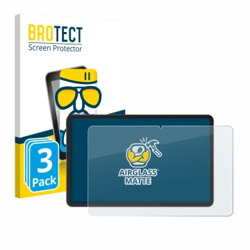 Face avant d’un emballage produit avec le logo de la marque BROTECT. À côté, l’appareil Doogee V Pad 12