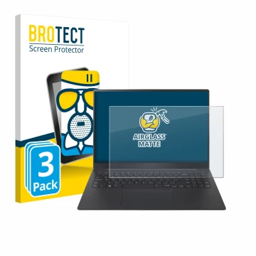 Face avant d’un emballage produit avec le logo de la marque BROTECT. À côté, l’appareil LG gram Pro 16 2025 est représenté ave