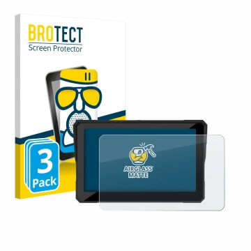 Face avant d’un emballage produit avec le logo de la marque BROTECT. À côté, l’appareil Carpuride W702S Pro 7