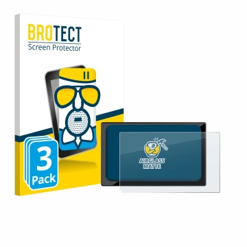 Face avant d’un emballage produit avec le logo de la marque BROTECT. À côté, l’appareil Carpuride V9 9