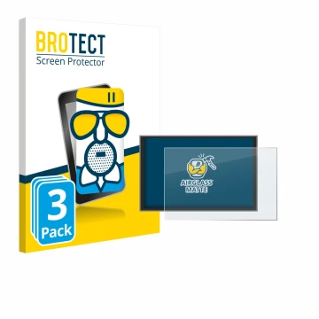 Face avant d’un emballage produit avec le logo de la marque BROTECT. À côté, l’appareil Renault Master 2025 est représenté ave