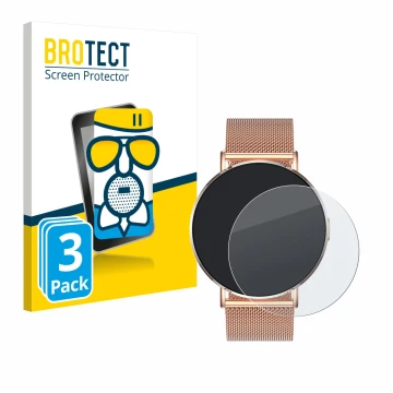 Face avant d’un emballage produit avec le logo de la marque BROTECT. À côté, l’appareil Levowatch Eve 1.3