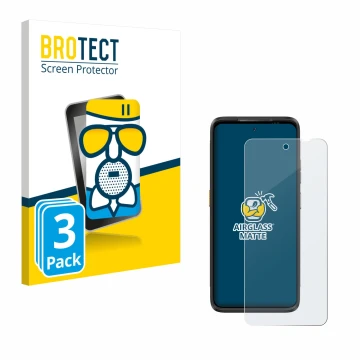 Face avant d’un emballage produit avec le logo de la marque BROTECT. À côté, l’appareil Ulefone Armor 23 Ultra est représenté 