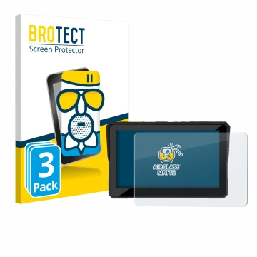 Face avant d’un emballage produit avec le logo de la marque BROTECT. À côté, l’appareil Carpuride W502 Pro 5