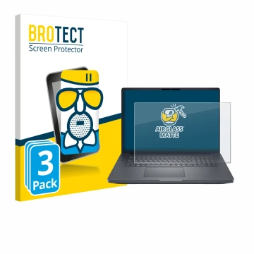 Face avant d’un emballage produit avec le logo de la marque BROTECT. À côté, l’appareil Dell Pro Max 18 est représenté avec la