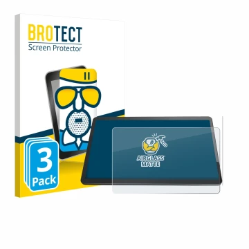 Face avant d’un emballage produit avec le logo de la marque BROTECT. À côté, l’appareil Elo TouchSystems 1504L 15