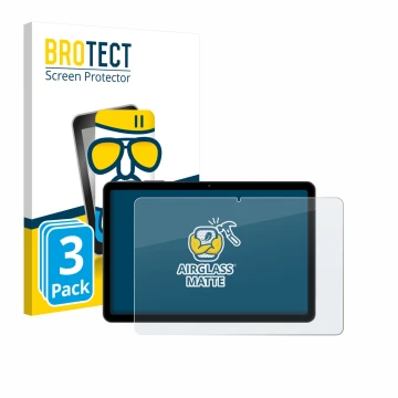 Face avant d’un emballage produit avec le logo de la marque BROTECT. À côté, l’appareil Tabwee T80 10.1