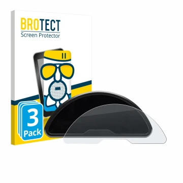 Face avant d’un emballage produit avec le logo de la marque BROTECT. À côté, l’appareil motogadget motoscope pro est représent