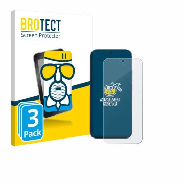 Face avant d’un emballage produit avec le logo de la marque BROTECT. À côté, l’appareil Xiaomi 17 Pro Max est représenté avec 