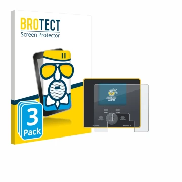 Face avant d’un emballage produit avec le logo de la marque BROTECT. À côté, l’appareil Junsi iCharger DX12 est représenté ave