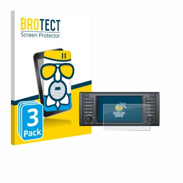 Face avant d’un emballage produit avec le logo de la marque BROTECT. À côté, l’appareil Eonon E39A12S est représenté avec la p