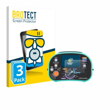 Face avant d’un emballage produit avec le logo de la marque BROTECT. À côté, l’appareil Kewtech KT63DL est représenté avec la 