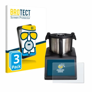 Face avant d’un emballage produit avec le logo de la marque BROTECT. À côté, l’appareil Ufesa TotalChef RK10 est représenté av