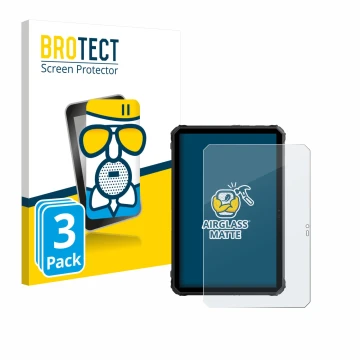 Face avant d’un emballage produit avec le logo de la marque BROTECT. À côté, l’appareil Blackview Active 7 est représenté avec