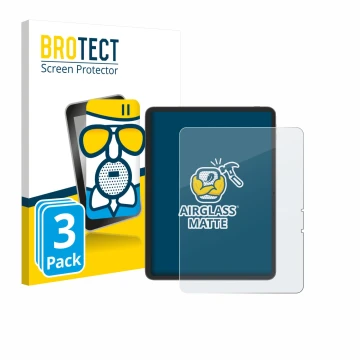 Face avant d’un emballage produit avec le logo de la marque BROTECT. À côté, l’appareil Blackview Link 8 est représenté avec l