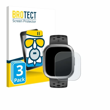 Face avant d’un emballage produit avec le logo de la marque BROTECT. À côté, l’appareil YYKY Smartwatch 1.72