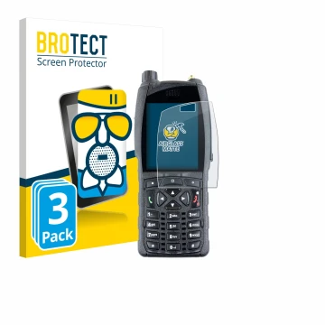 Face avant d’un emballage produit avec le logo de la marque BROTECT. À côté, l’appareil Sepura SC2020 est représenté avec la p