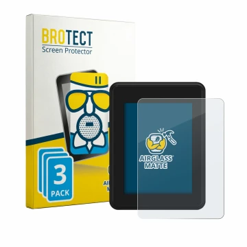 Face avant d’un emballage produit avec le logo de la marque BROTECT. À côté, l’appareil Neodrives simplyDisplay est représenté